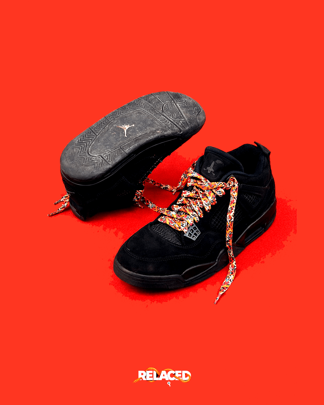 printed shoe laces - relaced