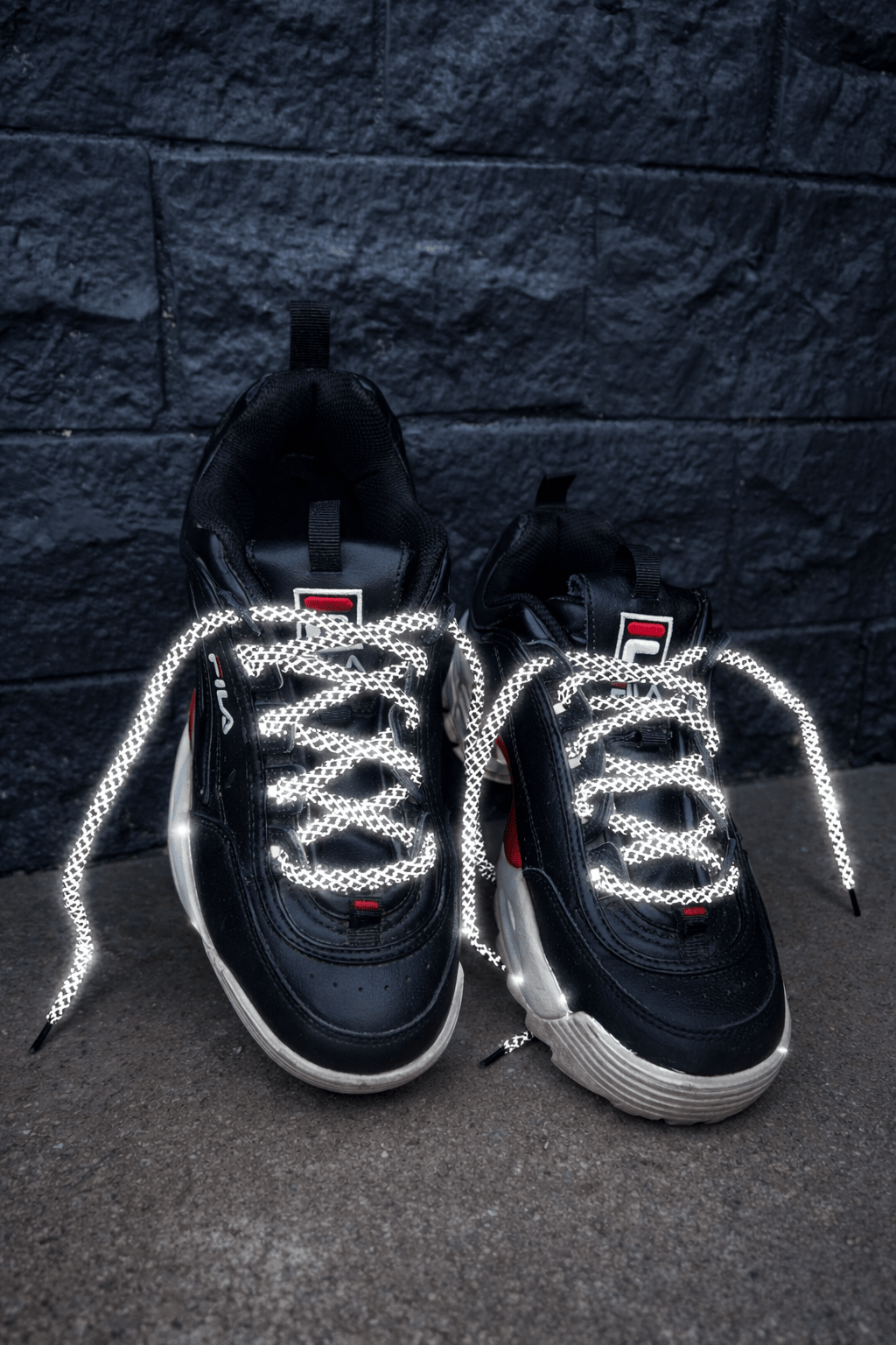 Black - Reflective - relaced